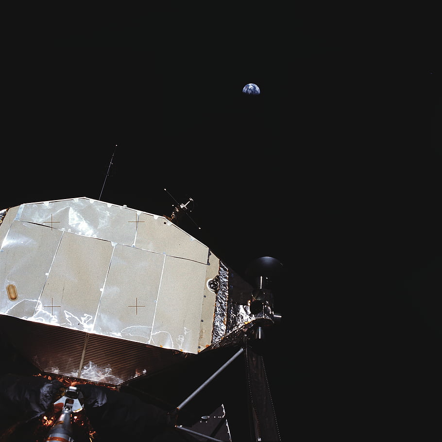 apollo 11, Země, měsíc, Neil Armstrong, nasa, prostor, průzkum, fotografování, planeta, Efekt přehledu, astronomie