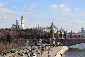 Moskova, Kremlin, Rusya, nehir, Kent, mimari, kubbe, turizm, köprü, bina, çatı