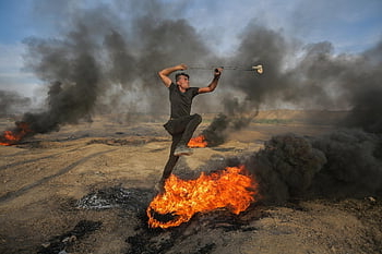 burning, fire, man, smoke, jihad, palestine, gaza, bombing, war, worker, hijab