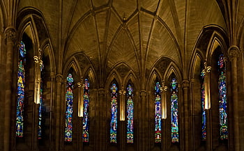 εσωτερική εκκλησία, γυαλί tiffany, λεκιασμένα γυάλινα παράθυρα, γοτθικό καθεδρικό ναό, εσωτερική διακόσμηση, θρησκευτική αρχιτεκτονική, παράθυρα καθεδρικού ναού, γοτθικά παράθυρα, παράθυρα της εκκλησίας, τέχνη βιτρό, εσωτερικό καθεδρικό ναό