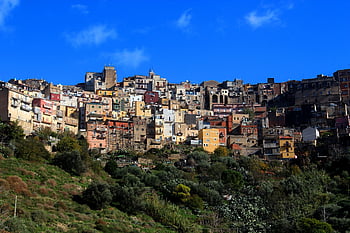Sicilya, Centuripe, ada, Kent, orta Çağlar, tarihi, mimari