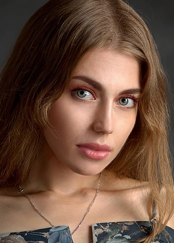 Frau, Porträt, Schönheit, Mädchen, aussehen, Augen, bilden, wunderschönen, Gesicht, Modell-, Studio
