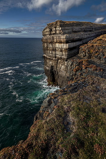 the Cliffs, ireland, sea, landscape, the Coast, rock, atlantic, cliffs, figure, cliff, travel