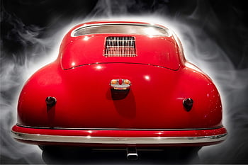 porsche, auto, nebbia, classico, auto sportiva, veicolo, vecchi tempi, roadster, settore automobilistico