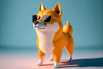 Pes, sluneční brýle, roztomilý, shiba inu, plemeno, chladný, portrét, domácí zvíře, psí, štěně, zvíře
