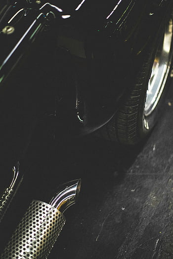 výfuku z chromu, pneumatika, Historické auto, lesklý chrom, odrazy, Exteriér automobilu, klasické auto, Detail vozidla, Výstřel z auta, automobilového designu, retro styl