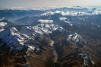 Berge, Schnee, Alpen, Panorama, Winter, Schweiz, Natur