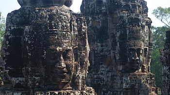 Bayon, chrám, Kambodža, angkor, zřícenina, kámen, tváře, dědictví, khmer, siem, sklízet