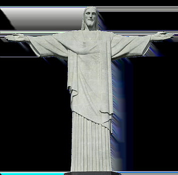 christ, statue, rio, brazil, rio De Janeiro, landmark, sightseeing, sugar Loaf, isolated