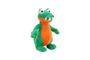 green and orange plush toy, colorful plush crocodile, children's toy, green crocodile plush, orange crocodile plush, stuffed crocodile, vivid green and orange, plush toy for children, crocodile stuffed animal, green and orange crocodile, children's plush toy