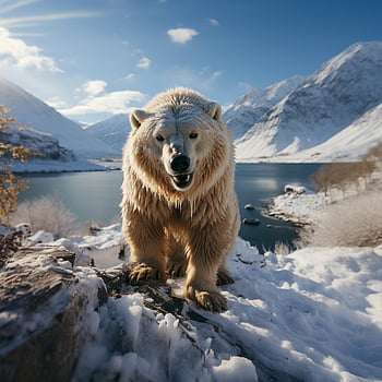 polar Bear, bear, animal, nature, white, arctic, predator, mammal, snow, cold, ice