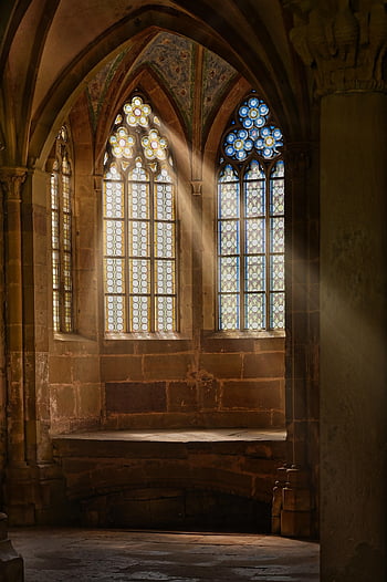 kilise penceresi, manastır, pencere, vitray, orta Çağlar, vitray pencere