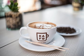 λευκό κεραμικό κύπελλο, λάτε, τέχνη αφρού, κεραμικό κύπελλο, καφενείο, bogotá, Κολομβία, καφές, Φλυτζάνι καφέ, καφέ τέχνης, καφετέρια
