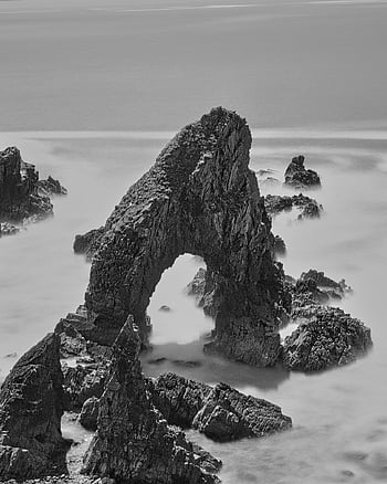 křupavá hlava, mořský oblouk, Irsko, donegal, Příroda, krajina, oceán, moře, cestovat, keltský, Crohy Sea Arch