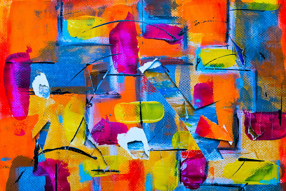 Color Splatter Painting, abstract acrylic painting, vivid colors, dynamic colors, striking patterns, modern decor, abstract art, colorful artwork, contemporary painting, vibrant art, abstract design