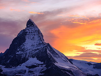 matterhorn, dağ, Alpler, isviçre, doğa, gün batımı, akşam karanlığı, alaca karanlık