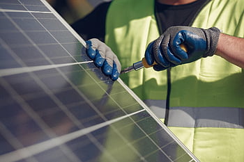 solární panel, instalace, pracovník, solární energie, muž, instalátor, panel, Napájení, elektřina, obnovitelný, střešní