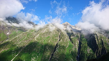 mountain Ranges, himalayas, mountain Top, summit, himalaya, landscape, mountains, nature, manali, india, snow