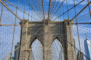 řádky, perspektivní, brooklyn, architektura, New York, usa, Amerika