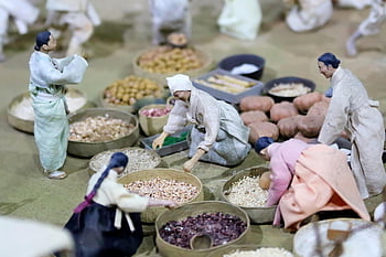 mercato, tradizionale, miniatura, Corea, Bambola, figura, tradizione, eredità, hanbok, Vestiti tradizionali coreani, evento