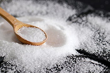 salt, sea Salt, spoon, wooden Spoon, bowl, spice, ingredients, table, food, healthy, cooking