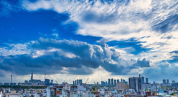 saigon, cityscape, skyline, ho Chi Minh City, vietnam, city, skyscrapers, buildings, urban, nature, panorama