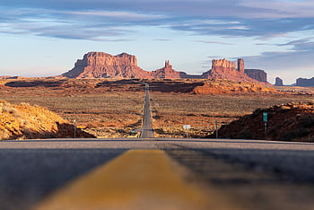 monument valley, poušť, silnice, Dálnice, trasa, bod zlomu, Příroda, cestovat, arizona, utah, Amerika