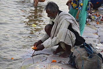 pragraj, ganga Puja, river, ganga, india, nature, culture, sacred, religious, puja, tourism