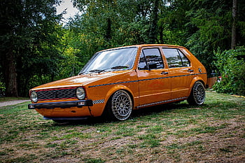 vw, volkswagen, golf, starožitné auto, automobil, vozidlo, wolfsburg, auto, gti, sportovní, oranžový