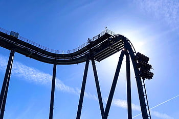 roller Coaster, carousel, heide Park Soltau, amusement Park, theme Park, entertainment, evening Expensive, playground, quickly, high, fun