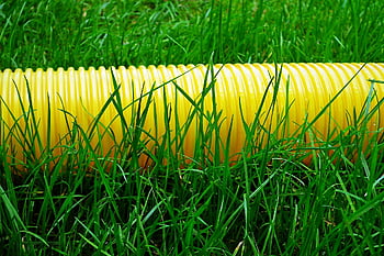 pipe, lawn, grass, garden, gutter, nature