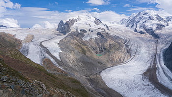 gorner Glacier, monte Rosa Massif, nature, glacier, mountains, alps, summit, rock Climbing, snow, landscape, mountain Landscape