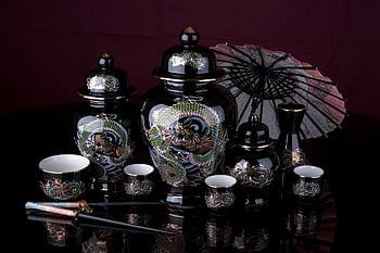 vase, japanese, oriental, chopsticks, art