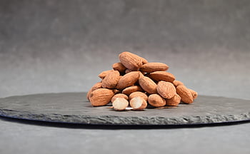 almond Kernels, nuts, plate, almond Nuts, bake, cook, dessert, snack, healthy, yummy, crispy