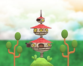 建物、 家、 建築、 漫画、 可愛い、 おもしろい、 木、 ミニチュア、 自然、 小さな、 3D