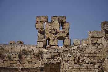 baalbek, ruiny, Libanon, heliopolis, chrám, architektura, budova, mezník, římský, dědictví, muzeum