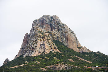 Queretaro, peña de bernal, natura, montagna di roccia, montagna, scogliera, Bel paesaggio, Paesaggio messicano, Hermoso Paisaje, Montana, Paisaje Mexicano