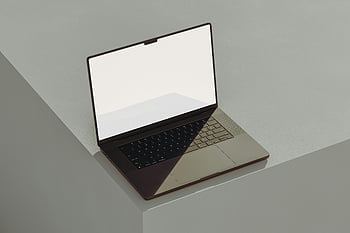laptop, detailopname, grijs oppervlak, strak ontwerp, moderne laptop, leeg scherm, minimalistische achtergrond, Technische presentaties, computer, toetsenbord, touchpad