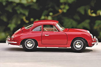 model Car, porsche, porsche 356, athletic, red, vehicle, toy, model, sports Car, antique Car, automobile