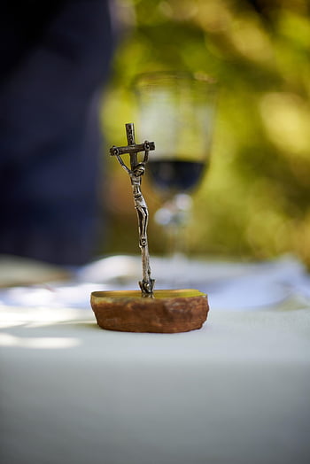 krucifix, přejít, Ježíš, Kristus, náboženství, katolík, liturgie, společenství, eucharistie, bokeh, detailní