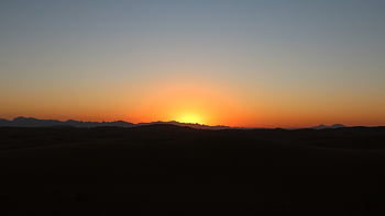 uae, dubai Desert, desert, sunset, dawn, nature, landscape, mountains, sun, horizon, weather