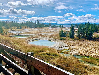 yellowstone, yellowstone National Park, wyoming, nature, landscape, scenery, scenic, hot Springs, springs, volcanic, outdoor