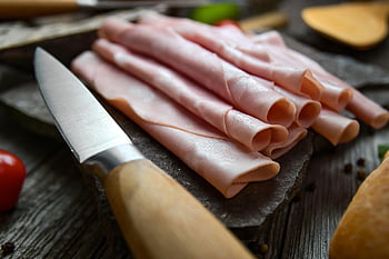 maso, šunka, jídlo, kulinářské, gurmán, vepřové, čerstvý, výživa, Lahodné, nůž, stálý život