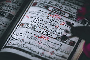 Scrittura araba, Testo coranico, Caligrafia intricata, illuminazione tradizionale, avvicinamento, Calligrafia araba, Corano, testo religioso, arte islamica, libro sacro, manoscritto