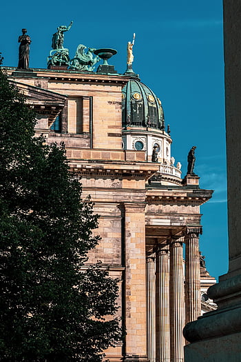 berlin, gendarmenmarkt, building, landmark, square, architecture, historical, city, germany