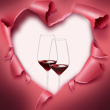 wine, drinks, heart, love, wine Glasses, glasses, beverages, liquor, cheers, celebration, cocktails