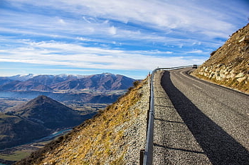Remarkably Road, αξιόλογα Βουνά, τοπίο, φύση, ορεινό δρόμο, Οδός πρόσβασης σκι, queenstown, Φρανκτόν, νότιο νησί, Νέα Ζηλανδία, απότομο δρόμο