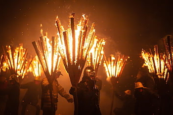 táborák, švýcarsko, Chienbäse, oheň, lestal, Fasnachtová tradice, tradice, Chienbaese, Basilejsko, temný, fasnacht