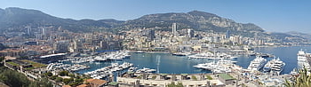 monaco, port, panorama, boats, city, marina, dock, reflection, water, sea, bay