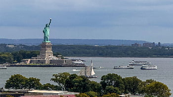 statue Of Liberty, monument, america, usa, nyc, sculpture, nature, statue, city, coast
